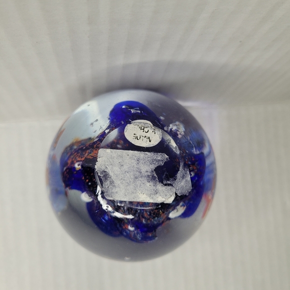 Glass Paperweight Under The Sea Decor Fish Swimming Ocean Reef Blue Ariel Beach - Picture 4 of 6